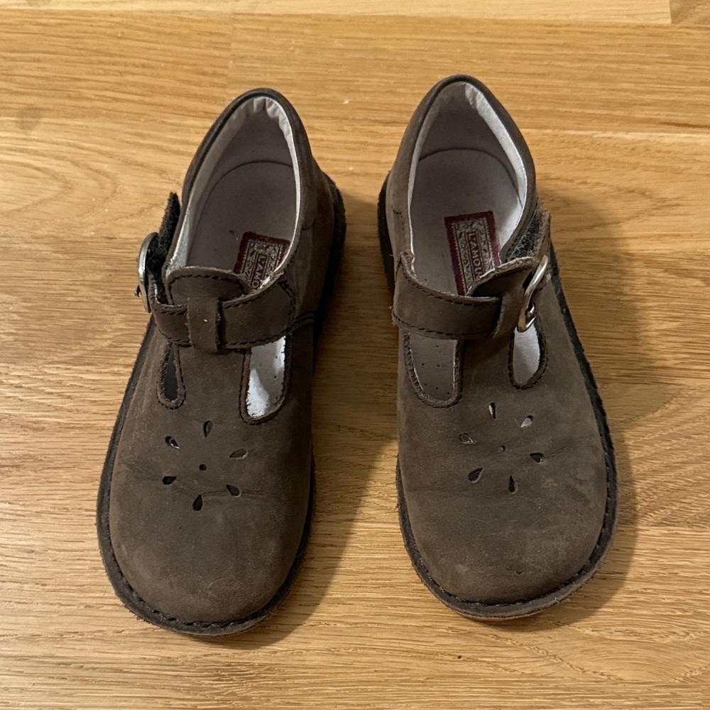 L'Amour Brown Kids Dress Shoes